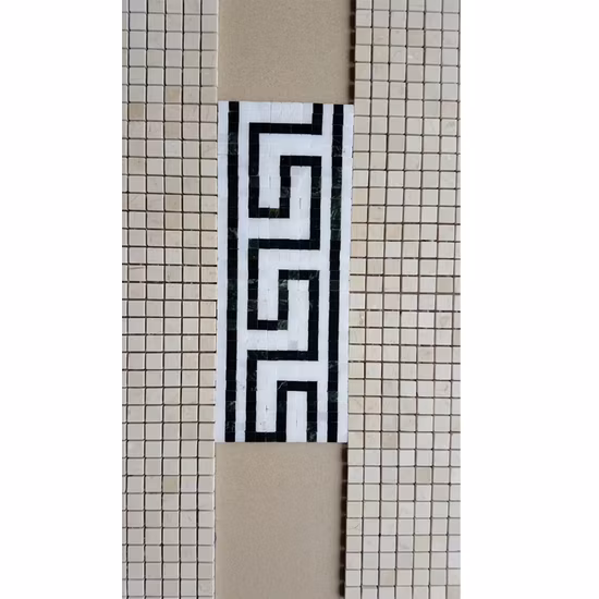 Bordes de mosaico de mosaico para salpicaduras de piedra para decoración de azulejos