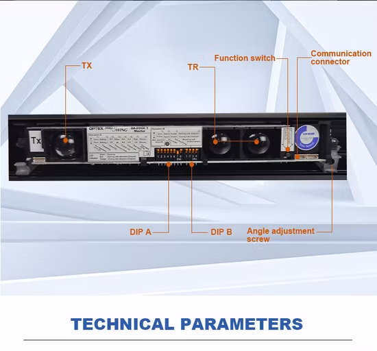 Sensor de escaneo superior infrarrojo para operador automático de puerta batiente